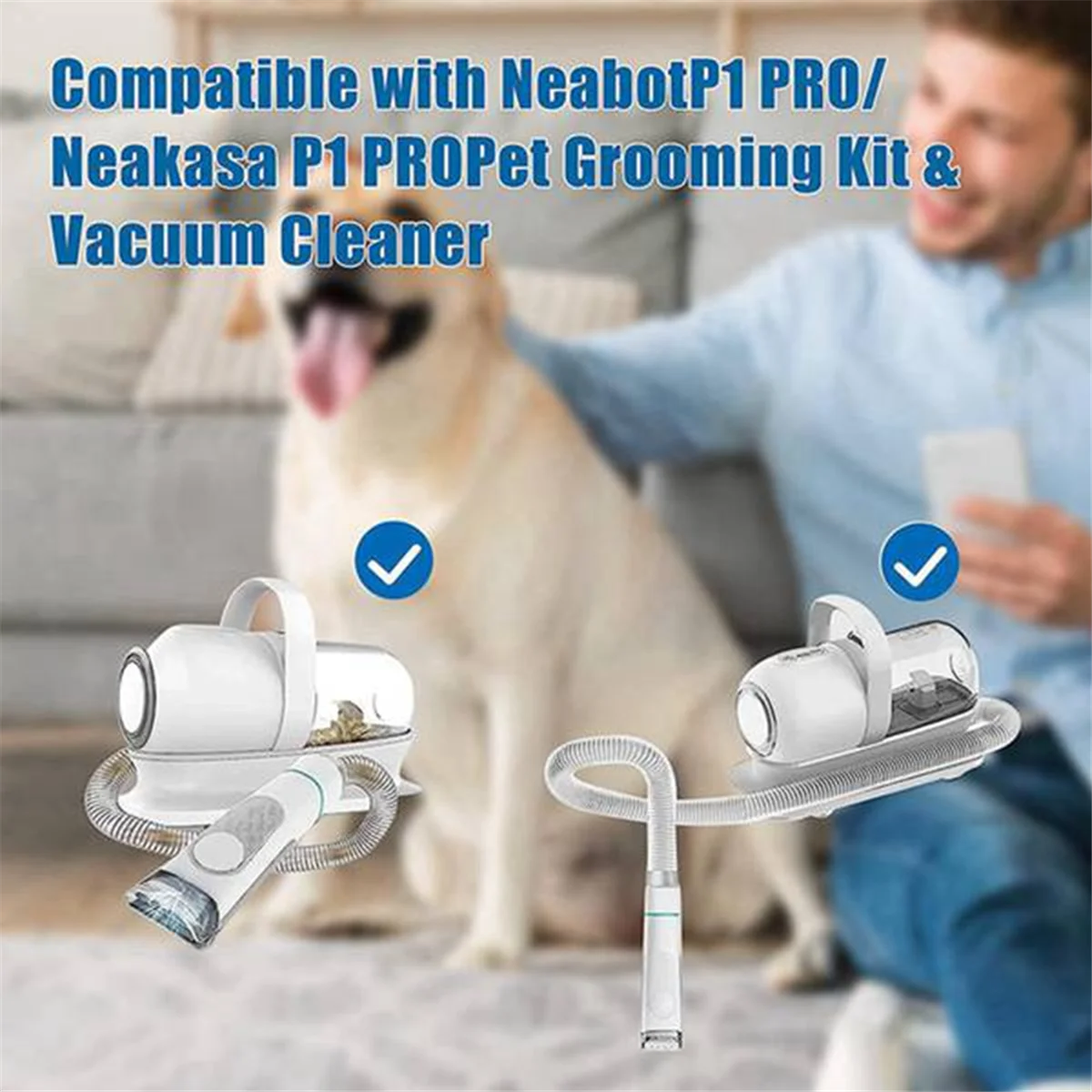 12-teiliges Hepa-Filterschwamm-Ersatzzubehör für Neakasa/Neabot P1 Pro Pet Grooming Kit & Vacuum