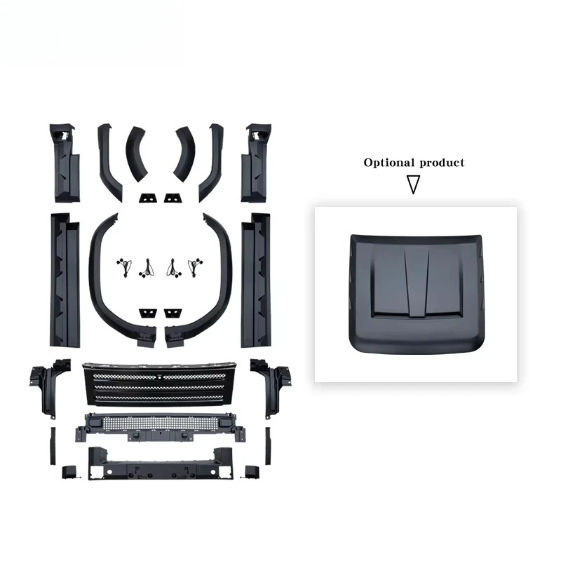 New High Quality CLY Design for Jetour Traveler Shanhai T-2 Upgrade Knight 007 Bodykit Hood Grille Wheel Arch Side Skirt Side