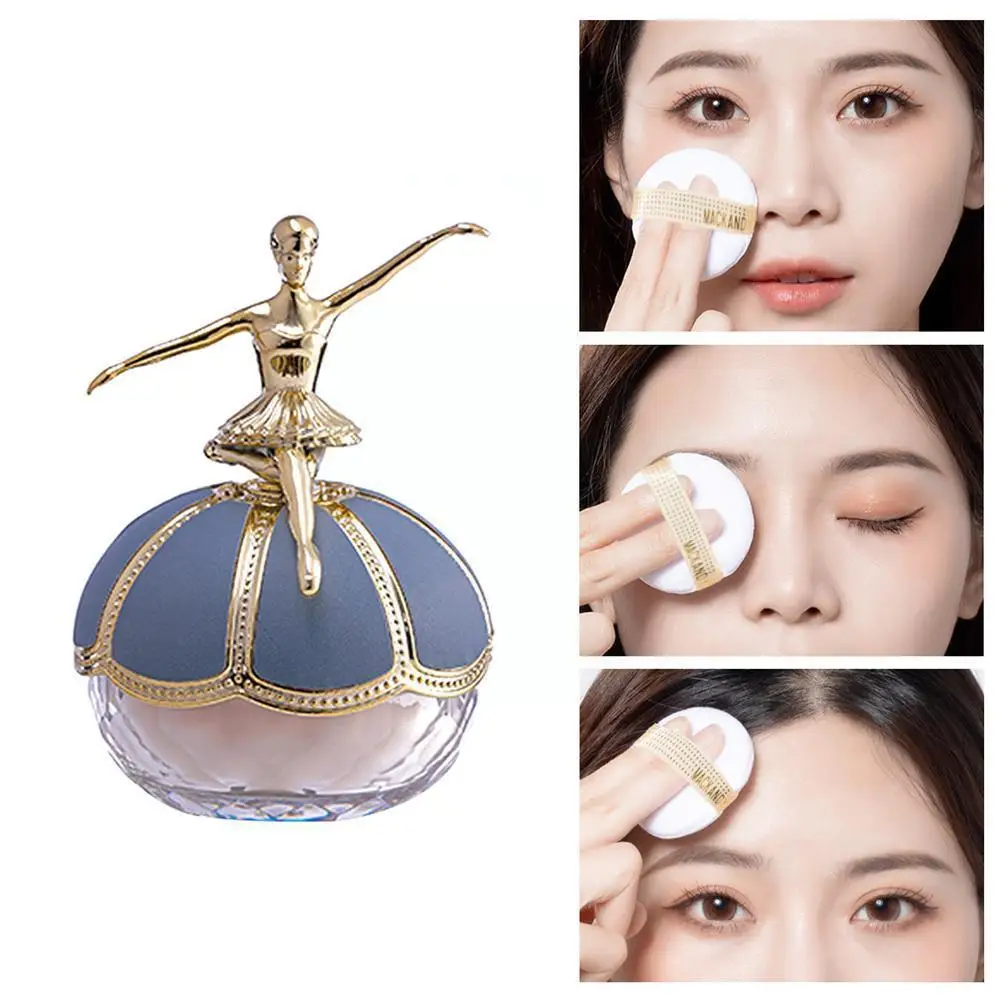 Ballet Face Loose Setting Powder Waterproof Long Lasting Oil Foundation Matte Invisible Base Makeup Facial Pores Control S6I9