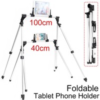 40/100cm Foldable Phone Tablet Holder Lazy Holder Adjustable Bracket Fit Floor Desk Sofa Bed Stand