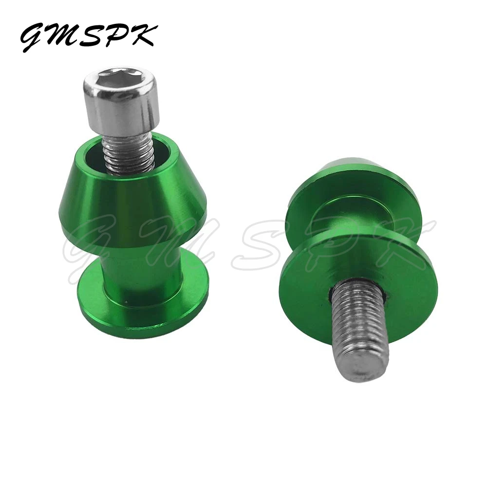 2PCS 6/8/10MM Motorcycle Aluminium Alloy Swing Arm Swingarm Spools Slider Stand Screws Motorcycle Accessory