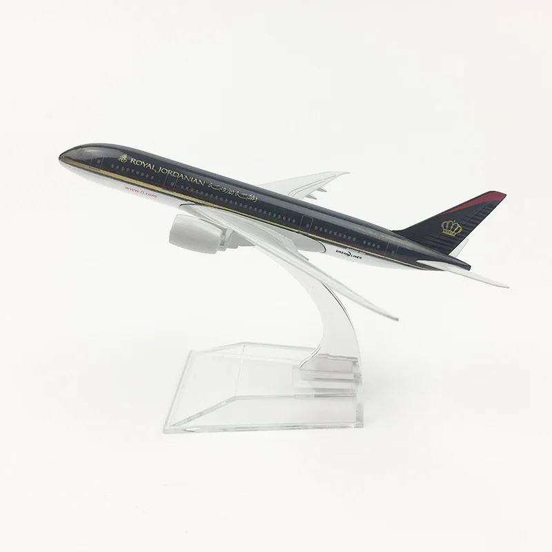 1:400 Scale 16cm Royal Jordanian Airlines Metal Alloy Aircraft Model Children's Birthday Gift Room Decor