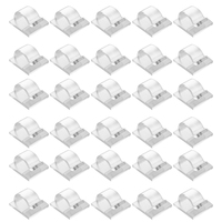 Hooks For Outdoor String Lights Clips 30 Pack Clips Clear Light Hook With 30 Waterproof Adhesive Backing