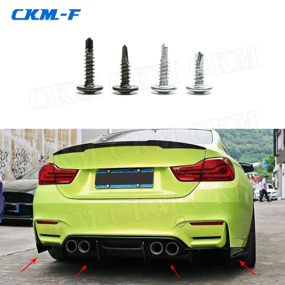 10Pcs Car Bumper Lip Spoiler Diffuser Installation Carbon Steel Phillips Head Self-tapping Screw Drilling Tail Screw M3 M4.2