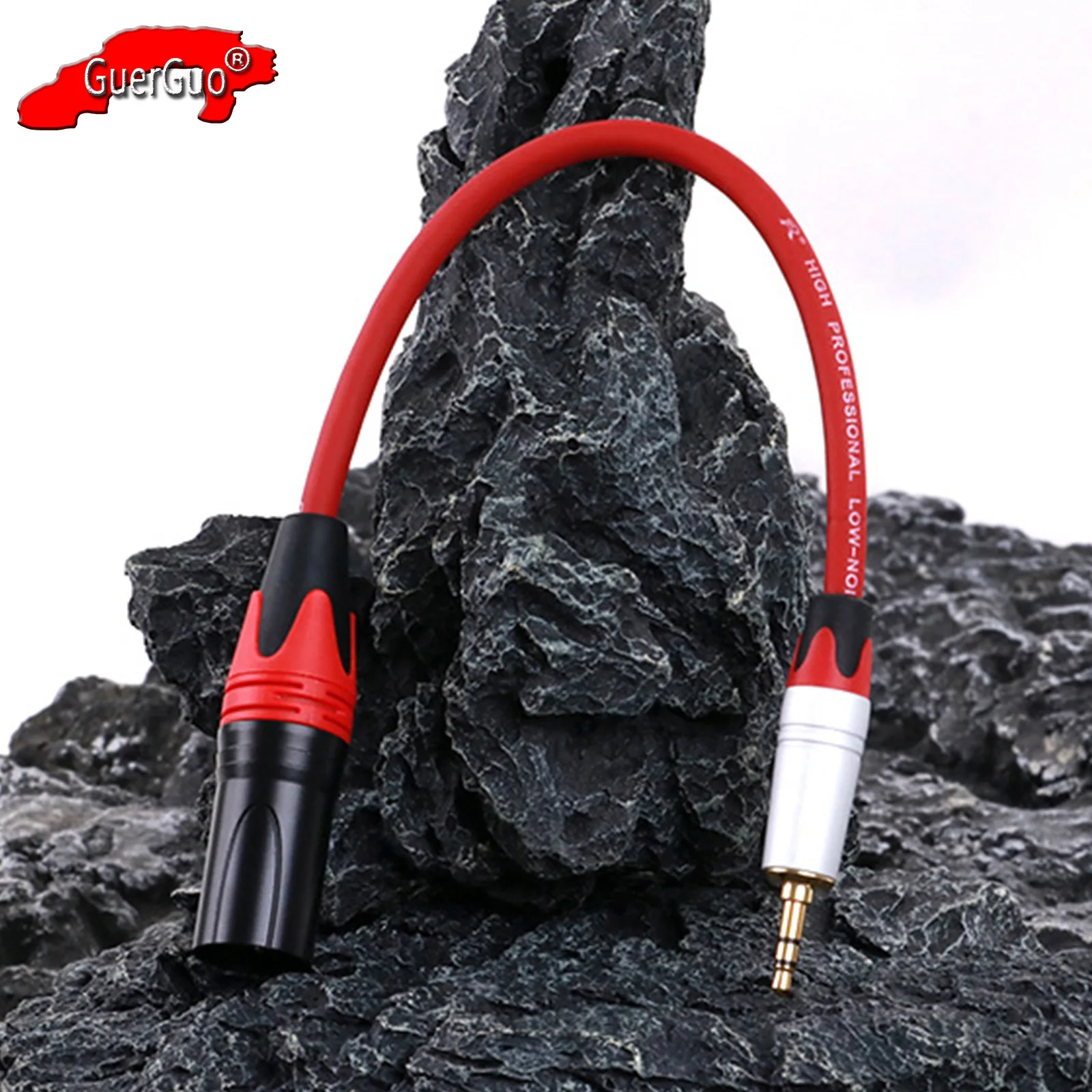 

XLR 3Pin Male to AUX 3.5mm Male Jack Audio Adapter Cannon Shielded Multicolor Cable for MIC Speaker Sound Consoles Amplifier