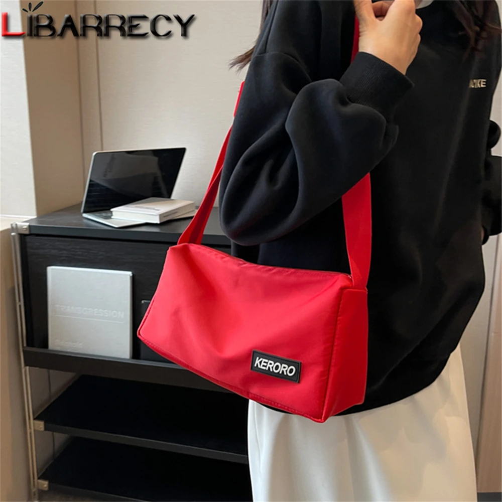 

Solid Color High Quality Canvas Ladies Shoulder Bags Fashion New Small Ladies Messenger Bag 2023 Women Bag Student Bags Bolsos