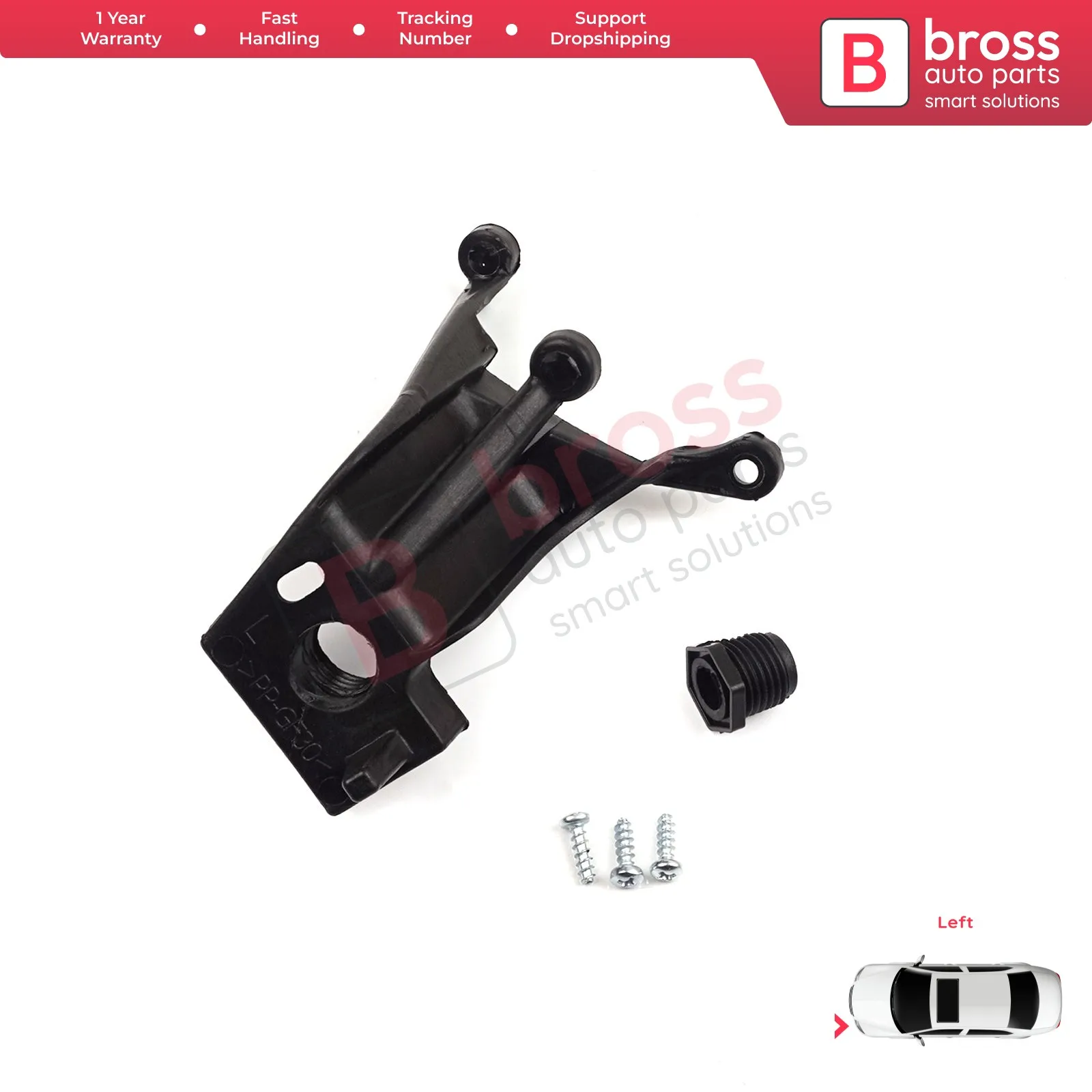 

BHL12 Car Headlight Headlamp Housing Repair Mount Holder Bracket Tab Clips Kit Left for Fiat Linea 323 110 2007-2018 51785219