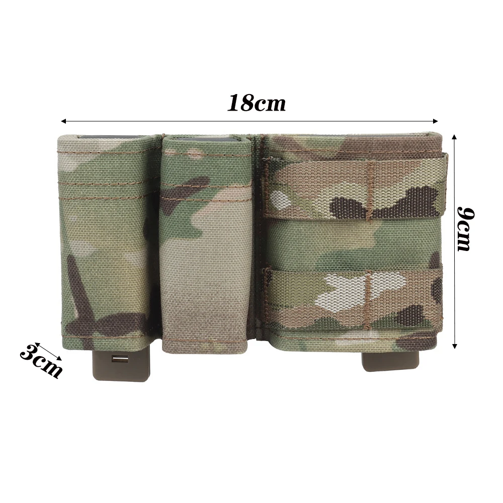 Тактический чехол для журналов 5,56 9 мм 1 + 2 KYWI Wedge Insert Shorty MAG Bag MOLLE M4 G17 Страйкбольный поясной жилет с зажимом для макбола