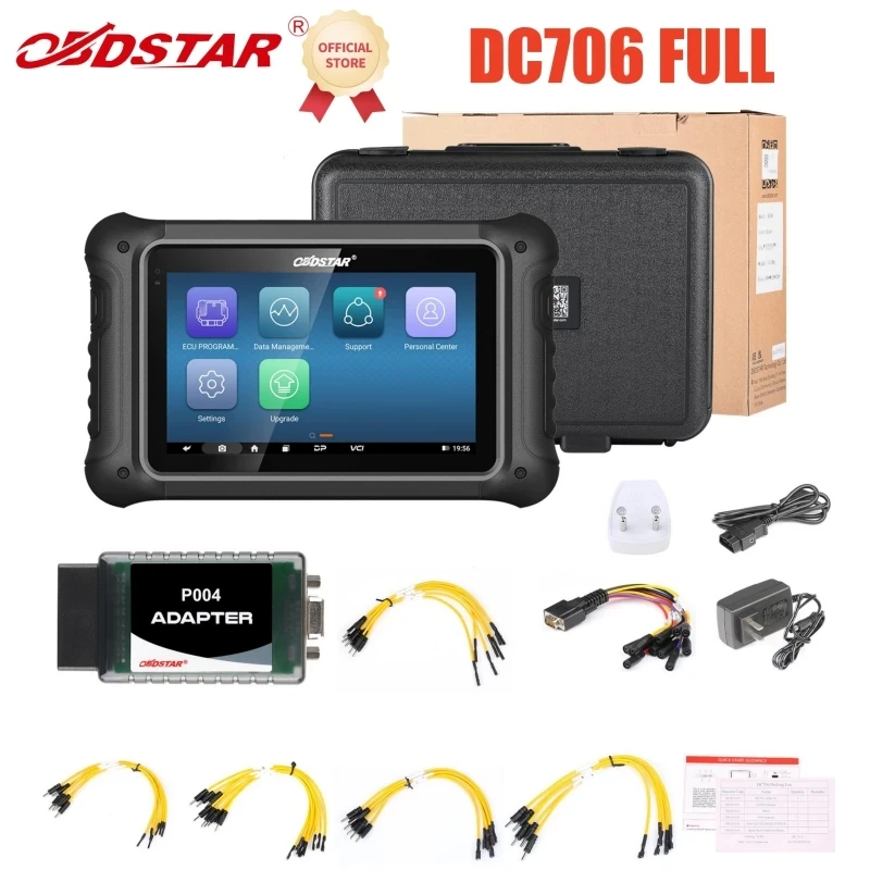 2024 New OBDSTAR DC706 ECU Tool for Car and Motorcycle ECM/ TCM/ BODY ECU Clone with MP001 Set and P003 Adapter