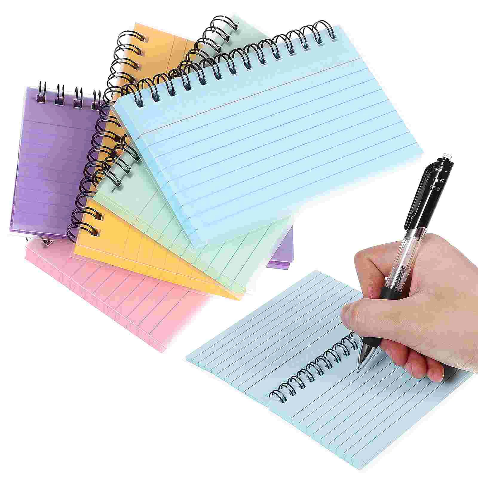 5 Pcs Blank Index Cards Notebook Record Notepad Good Looking Revision Flash Notebooks