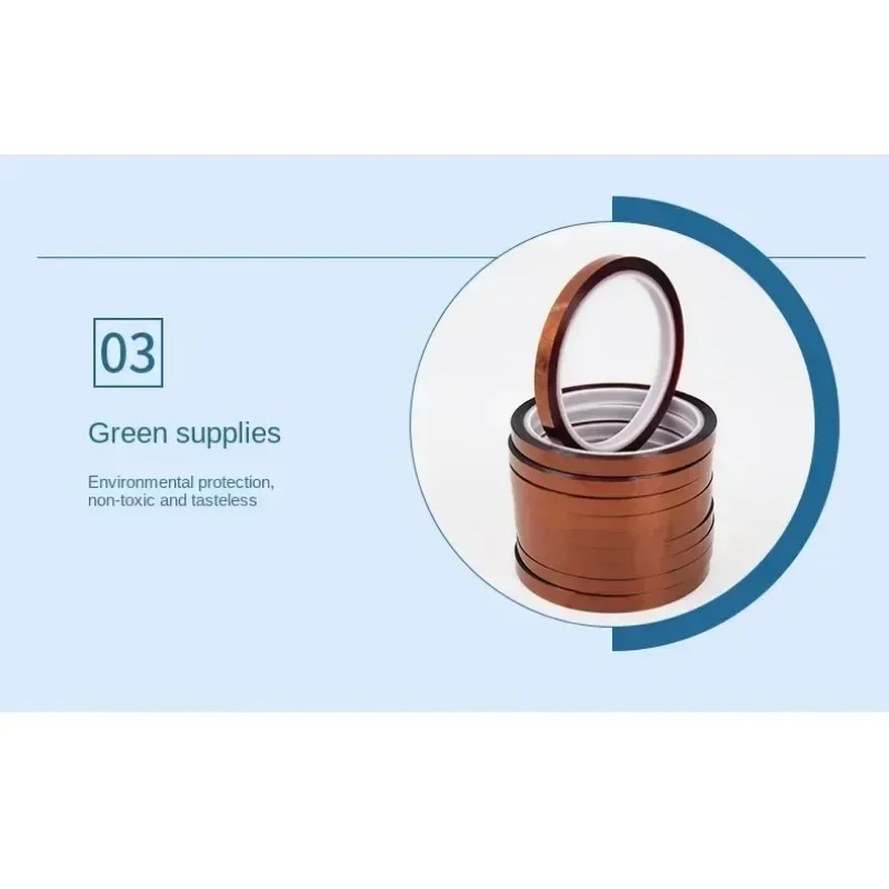 4/5 Rolls 30M/Roll High Temperature Thermal Insulation Tape Used to Protect CPU and 3D Printer Work Surface PCB Circuit Board