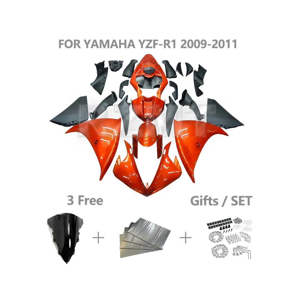 

Для YAMAHA R1 2009-2011 обтекатель мотоцикла индивидуальный полный комплект кузова YZF R1 обтекатели ABS инъекционная рама мотоцикла Y1009-121a