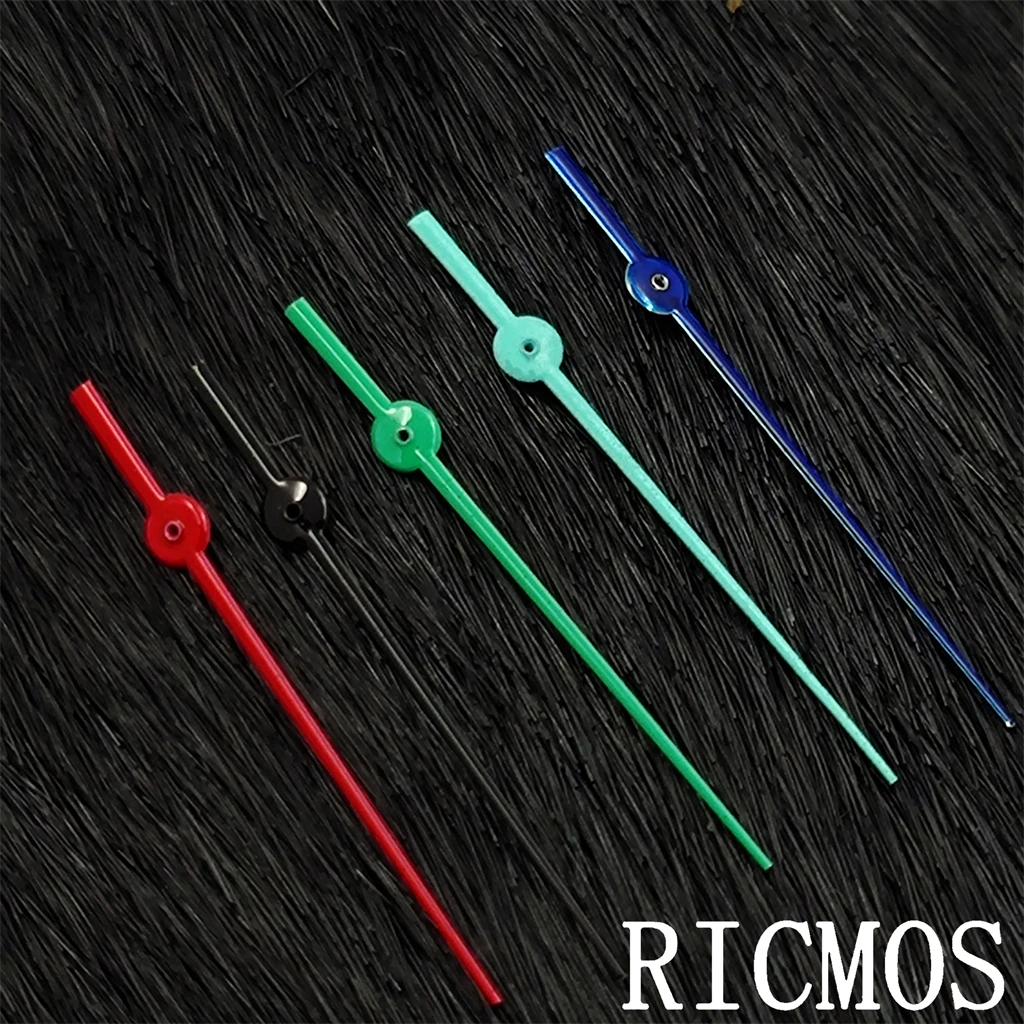 NH35 NH36 Uhrzeiger Rot/Grün/Schwarz/Blau/Türkis Farbe 12,5 mm Zeiger NH35 NH36 Uhrwerk Ersatzteile