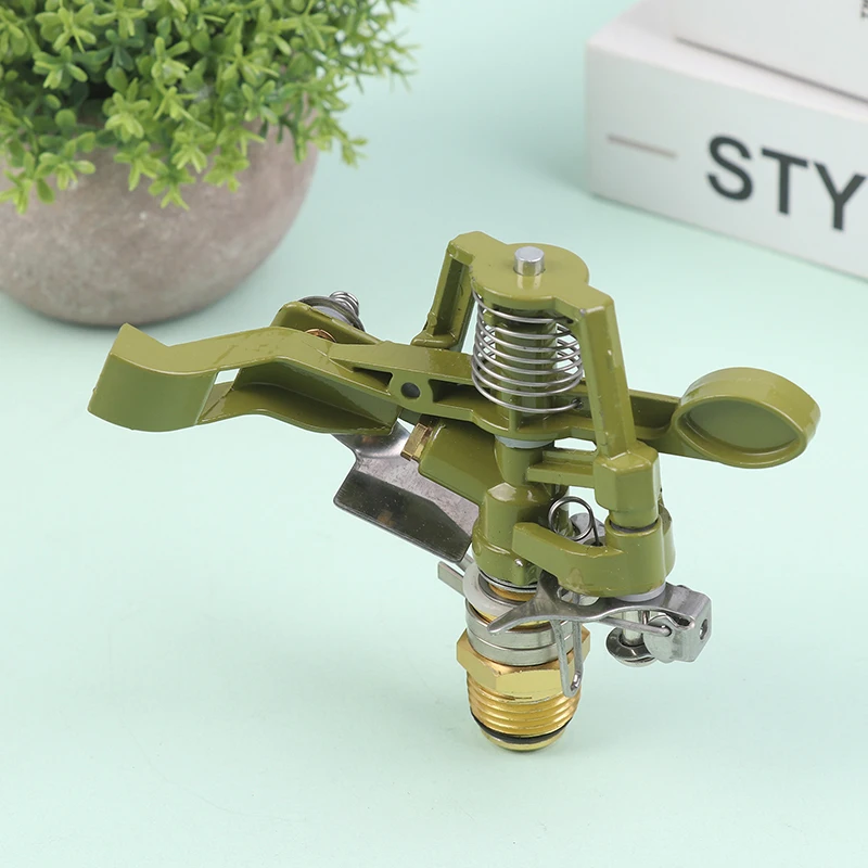 1/2" Male Thread Sprinkler Garden Rotating Rocker Impact Adjustable Zinc Alloy Lawn Field Watering Nozzle Irrigation Tools image 3