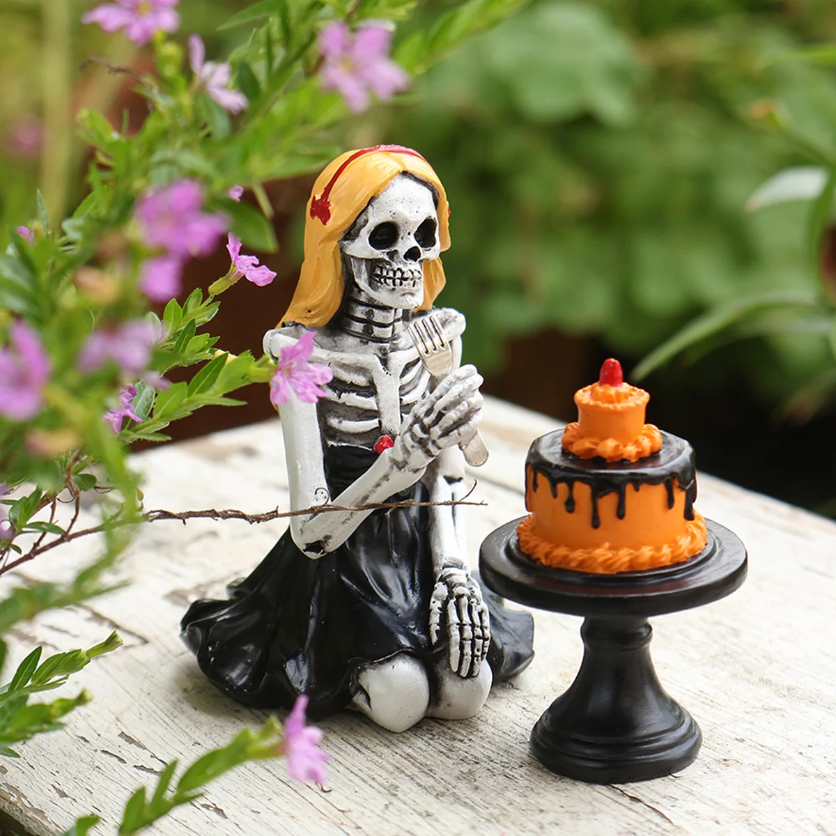 

Whimsical Skeleton Cake Decor - Spooky Yet Adorable Halloween Gift