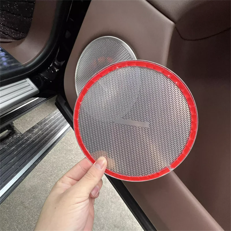 For LHD Great Wall Tank 700 2024 Interior Accessories Door Speaker Audio Loudspeaker Cover Trim Stainless Steel