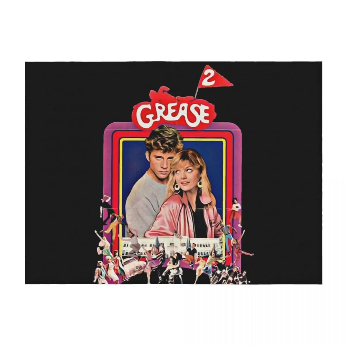 Grease 2 Classic 80 s película esencial camiseta manta individual decoración navideña para ropa de cama de bebé mantas