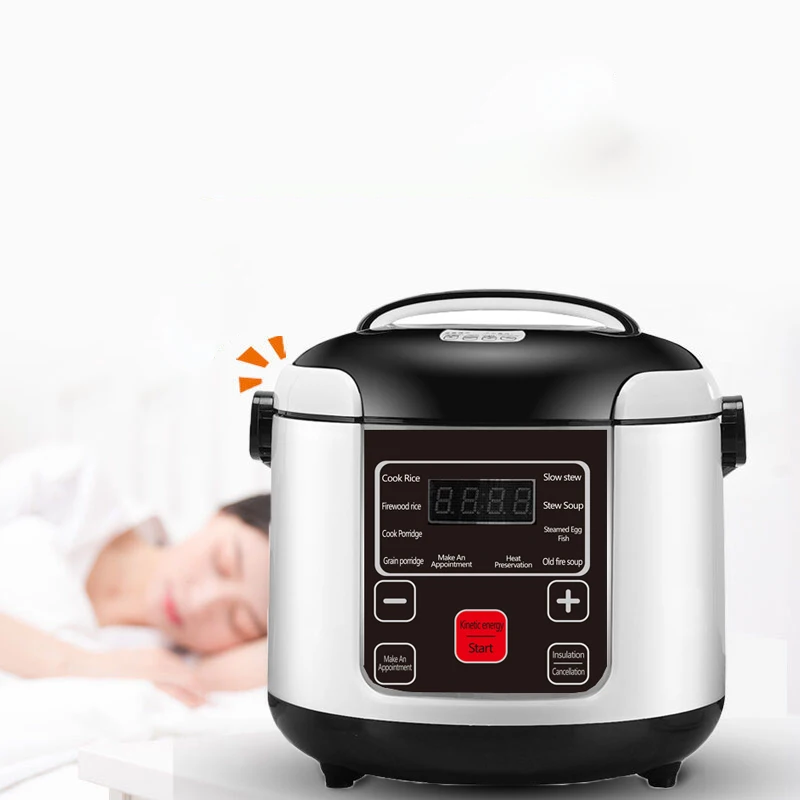 Olla arrocera eléctrica de 12V y 24V para coche y camión, Multicooker, temporizador de reserva, calentamiento de alimentos, vaporera de cocina, olla