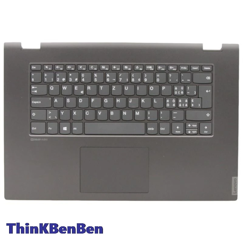 SWS Swiss Black Keyboard Upper Case Palmrest Shell Cover For Lenovo Ideapad Flex C340 15 15IIL 15IWL 15IML 5CB0S17696