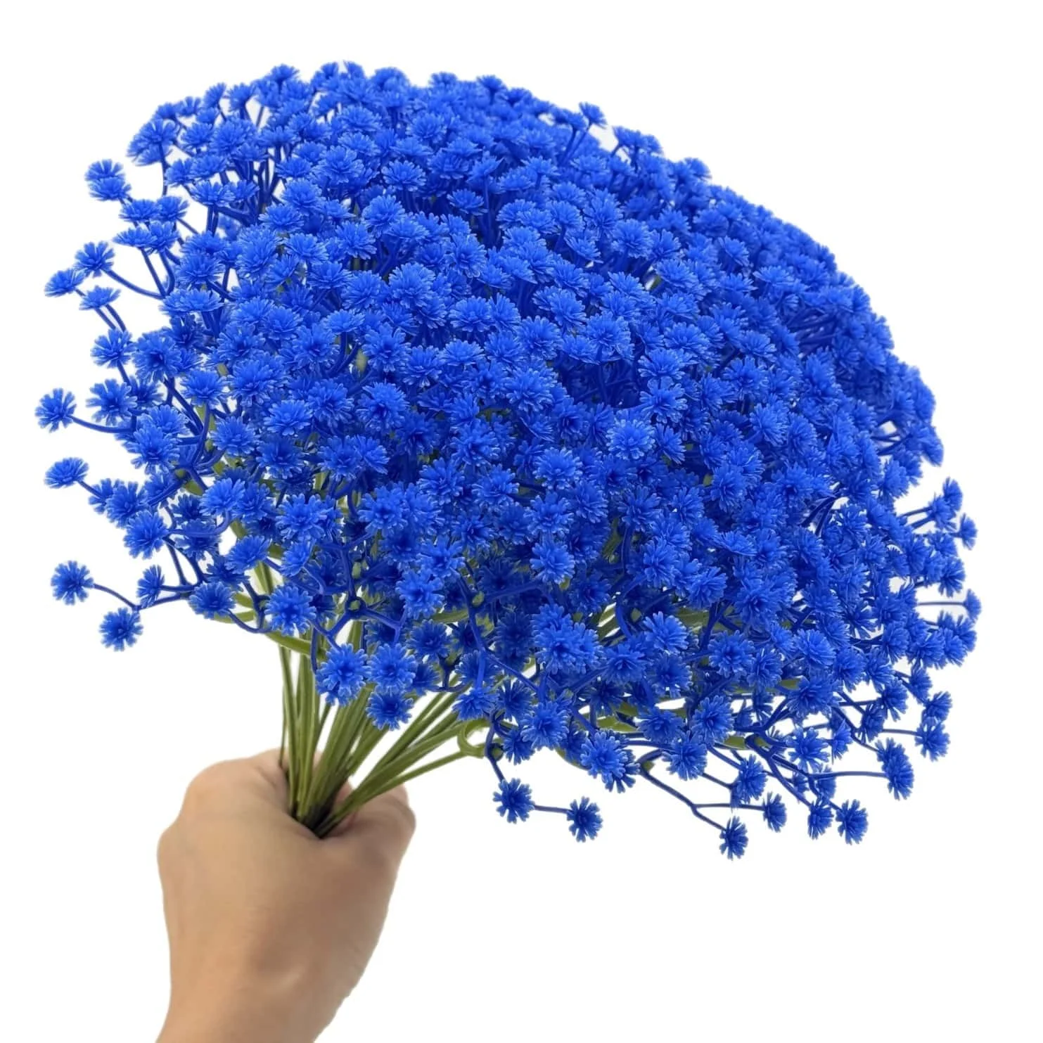 30PCS Mixed Color Patriotic Artificial Gypsophila Flowers, Fake Red White Blue Baby Breath for 4th of July - Party Home Deco - view 6