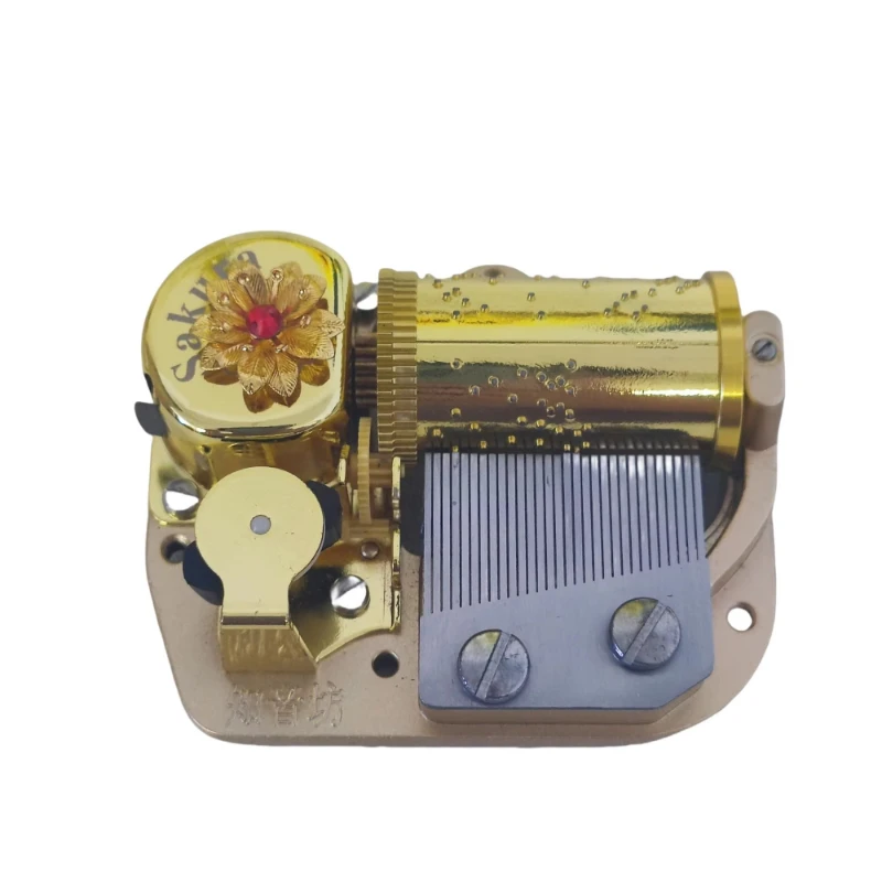 Custom 30-tone clockwork metal mechanical music box for music lovers - home decor and gifts