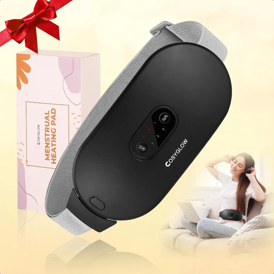 

Портативная шнуровая грелка для судорог: 6 уровней нагрева, 6 режимов массажа, 3S, менструальная электрическая грелка для скоростного нагрева, менструальная грелка для спины