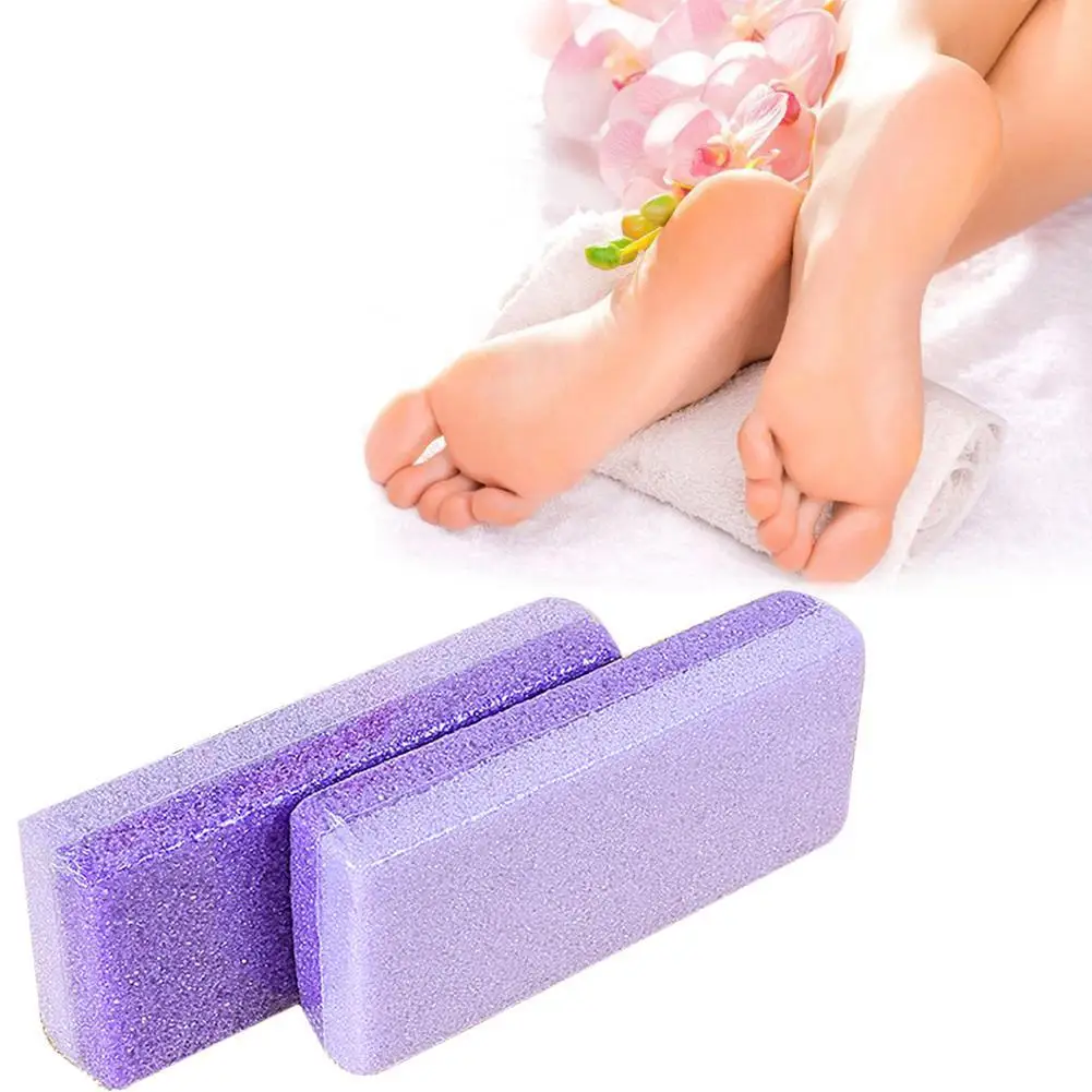 1PCS Foot Pumice Grinding Stone Scrub Hard Dead Skin Remover Double Sided PU Reusable Pedicure Foot Scrubber Exfoliator Tool