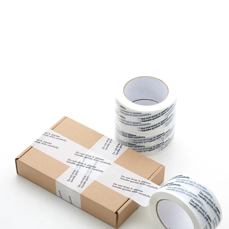 Do not drop it Packing Tape please handle goods with carefully Packaging Tape Courier Paper Box Sealing Tapes 5.5cm x 100Y