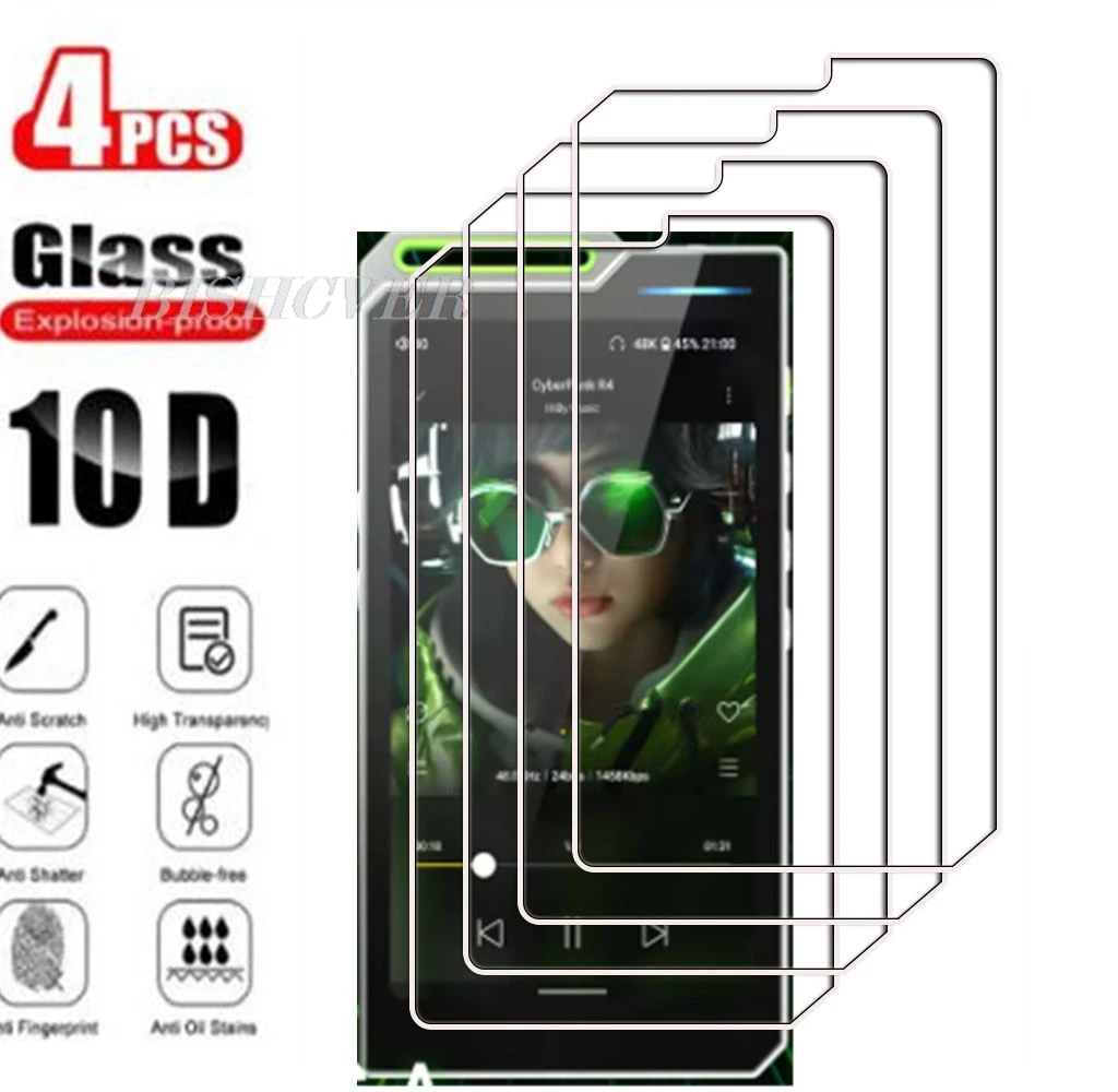 

4PCS 9H HD Tempered Glass For HiBy R4 4.7" HiByR4 HiFi Music Player MP3 Audio Screen Protector Protective Film