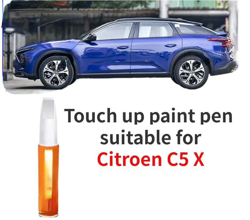 Touch up paint pen suitable for Citroen Versailles C5 X pearlescent white touch up pen, silver gray car modification C5X