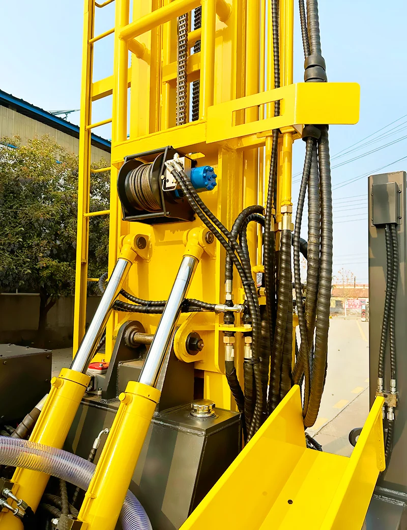 맞춤형 350m 수중 시추기, 크롤러형 수중 시추기(공기 압축기 포함)