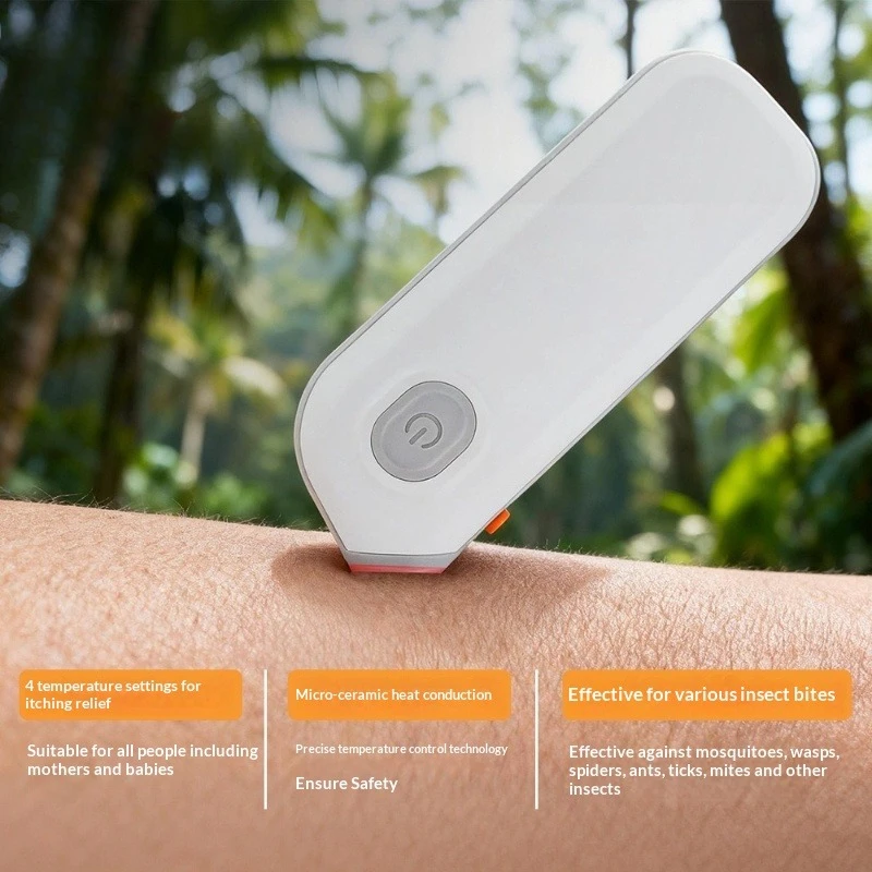 Electronic Mosquito Bite Pen Relief Burning Pain Swelling Relieve Portable Heated Relief Electric Stick Pen for Kids Adults New