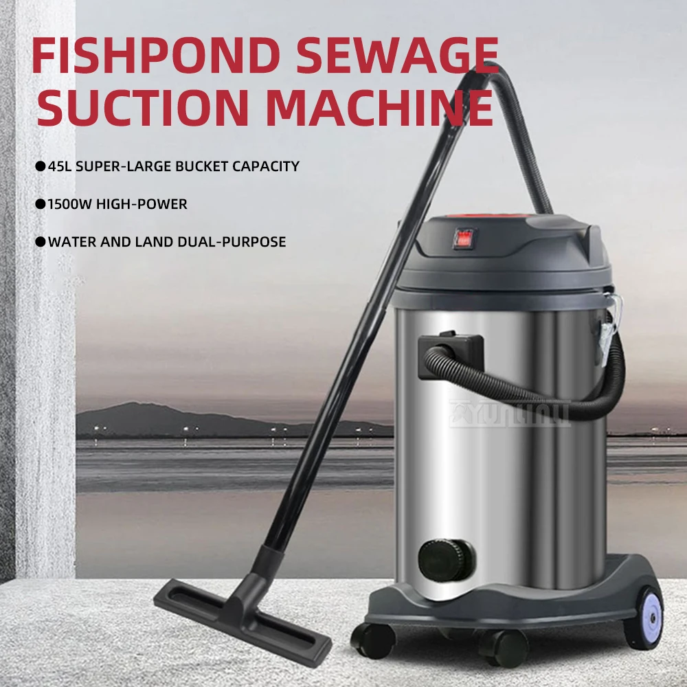 High-Power Fish Pond Suction Machine Underwater Vacuum Cleaner for Pool Bottom Cleaning