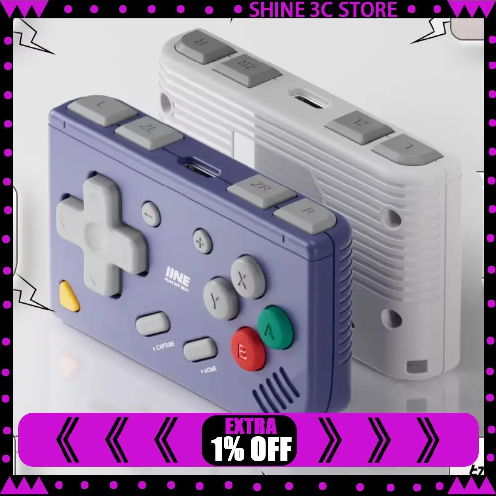

Мини-контроллер IINE Retro Ananke Gen 2, мини-геймпад с длительным временем автономной работы, Bluetooth-геймпады, ретро-геймпад RetroPocket