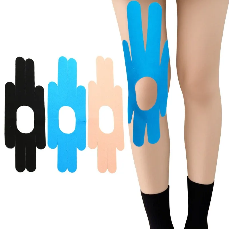 3PCS Knee Muscle Patches, Pre-Cut Sports Knee Tape, Comfortable Material for Marathon, Outdoor Activities, Running, Men & Women