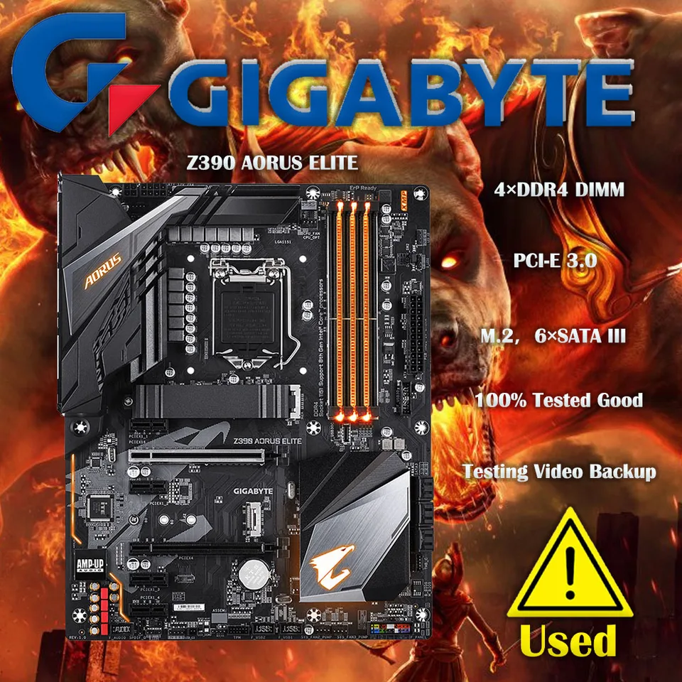 GIGABYTE Z390 AORUS ELITE LGA 1151 Intel Z390 ATX Intel