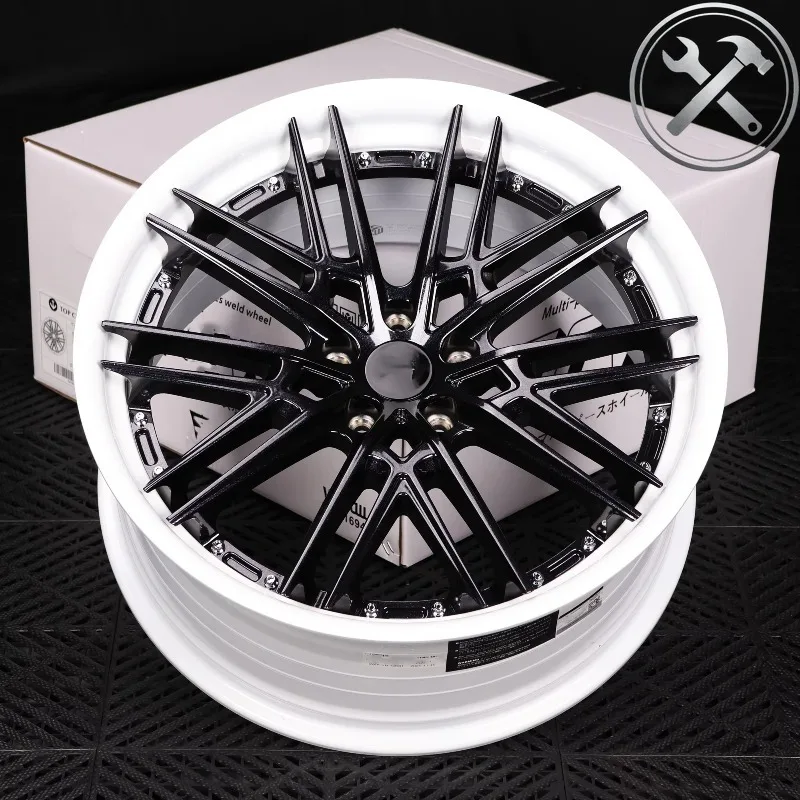 

2-Piece 17 18 19 20 21 22 Inch Chrome Forged Rims 5x112 5x120 5x114.3 Universal Modified Wheels