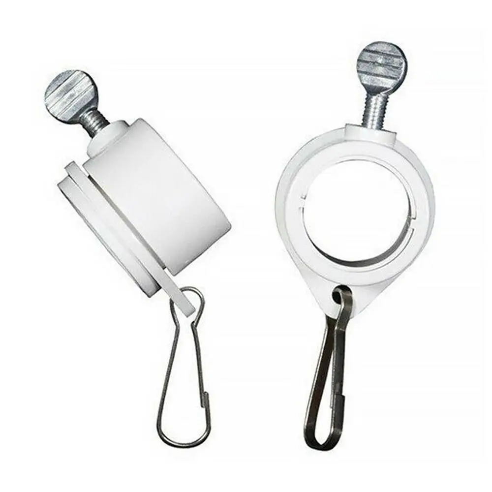 Durable With Grommets Flag Pole Ring No Rust White Flagpole Rotating Ring Anti-wrap Flag Pole Mounting Rings Truck