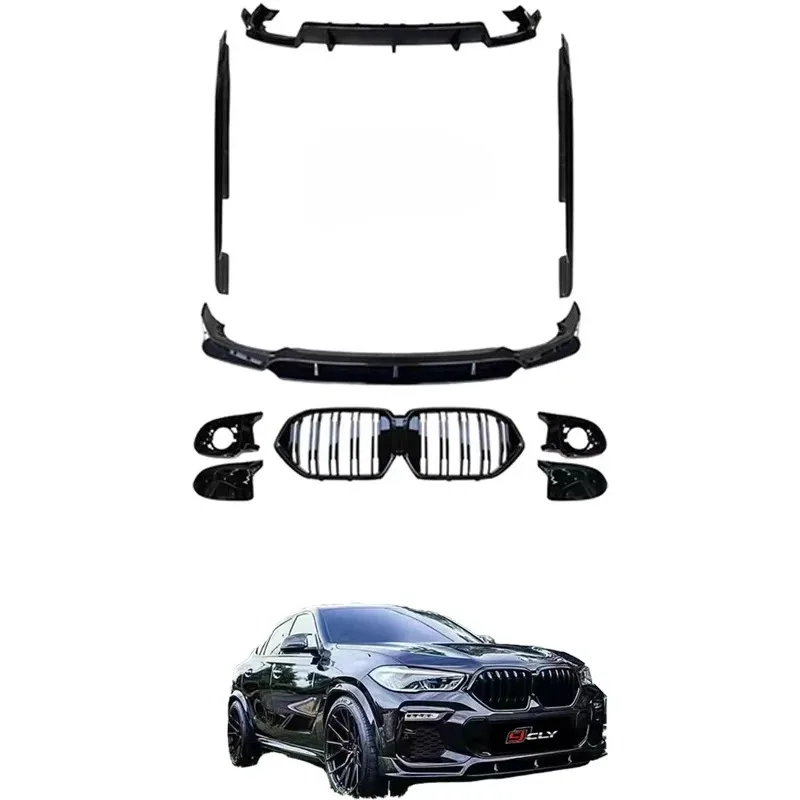 

Factory Wholesale Car Body Kit for X6 G06 Upgrade Black Wor Body Kit Full Bumper Lip LED Grill Wing Mirror Cover
