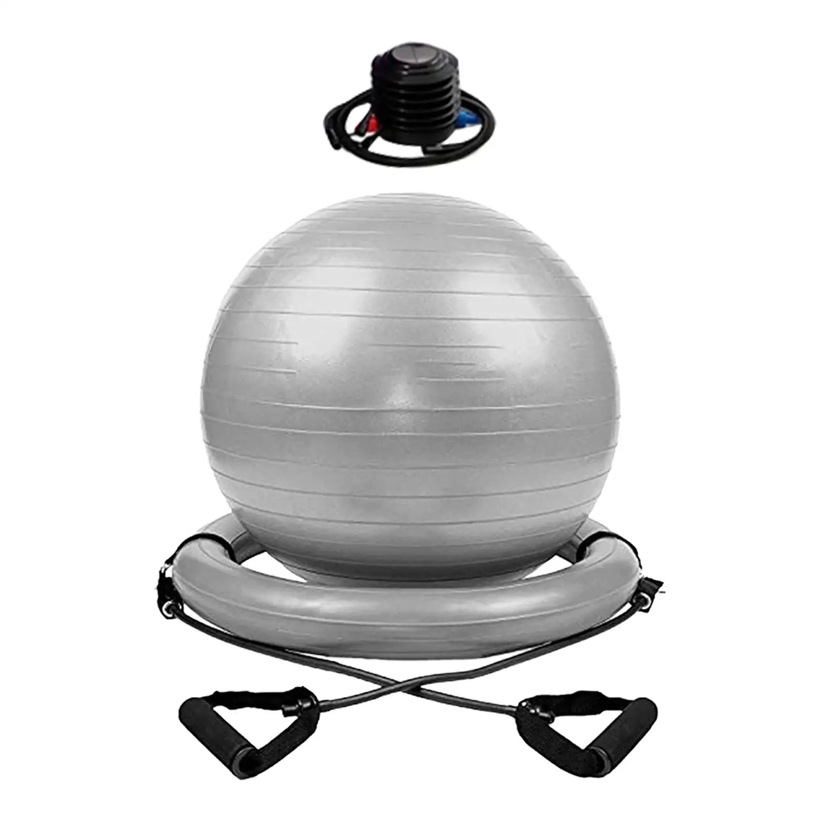 Yoga Ball Chair Kit, with Inflatable Ring Base, Portable Fitness Ball,Exercise Pilates Ball for Practical,Gym,Yoga Enthusiast