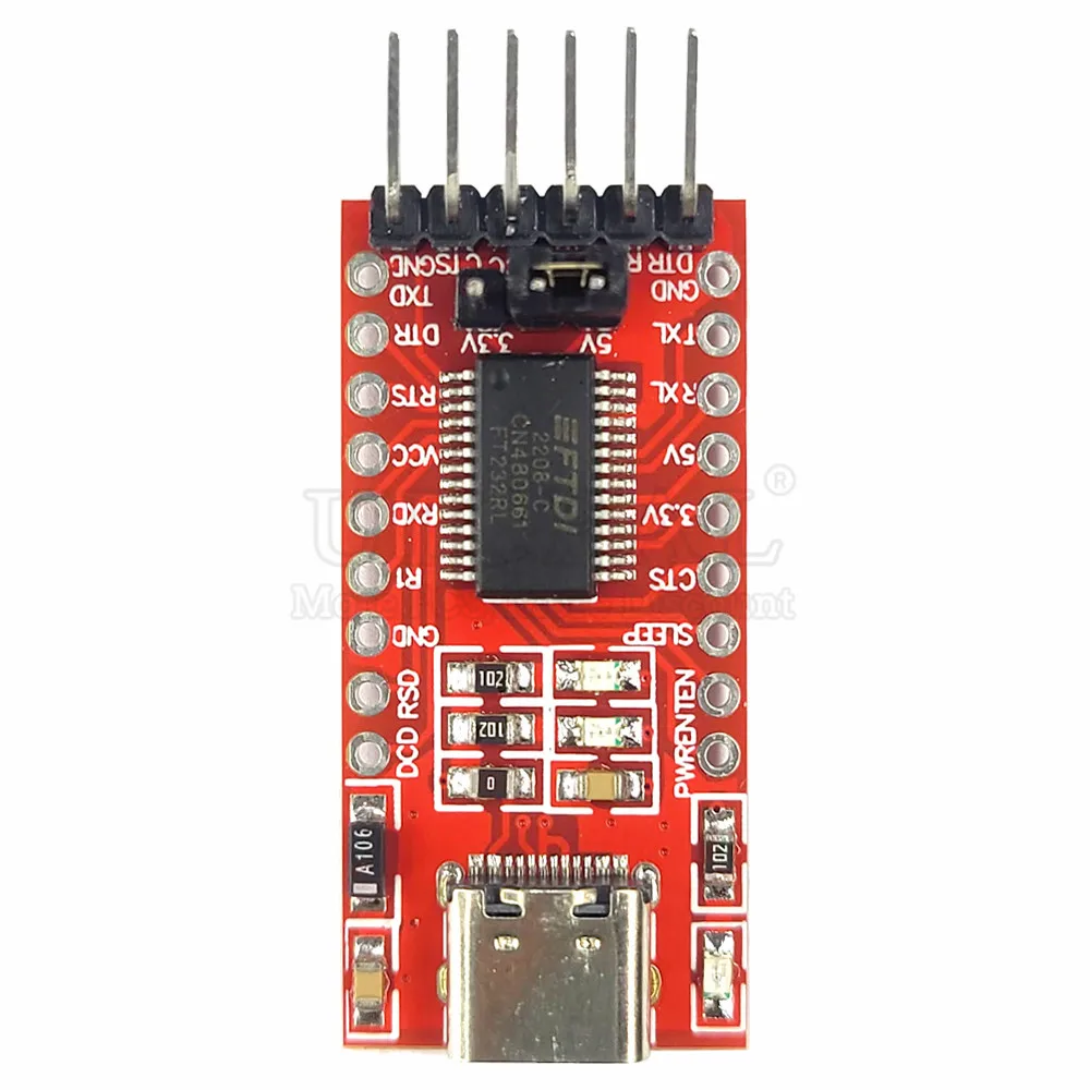 USB to TTL FT232RL Conversion Module USB Transform Serial Adapter Download Converter TYPE-C Port 3.3V 5V 6Pin