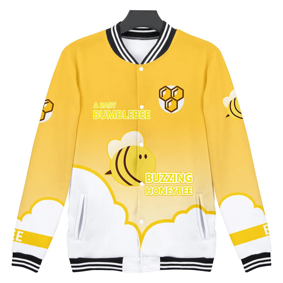 3D Panda Jackets Cute Animal Shiba Inu / Bee Jacket winter Hoodies Men/Women/Kids Baseball Uniform Streetwear sweatshirts