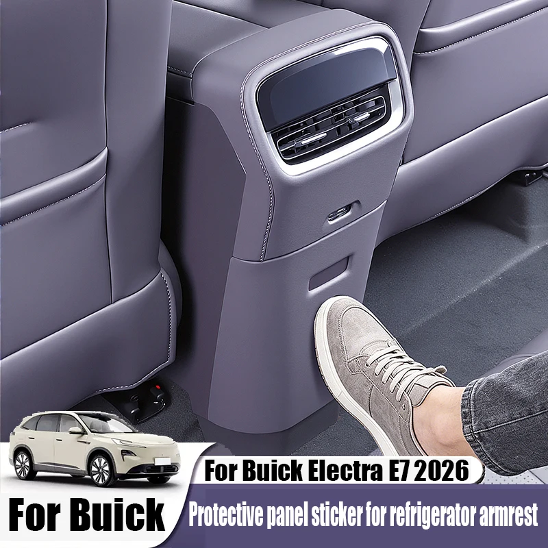 For Buick Electra E7 2026 Armrests rear refrigerator panel protection stickers interior modification parts