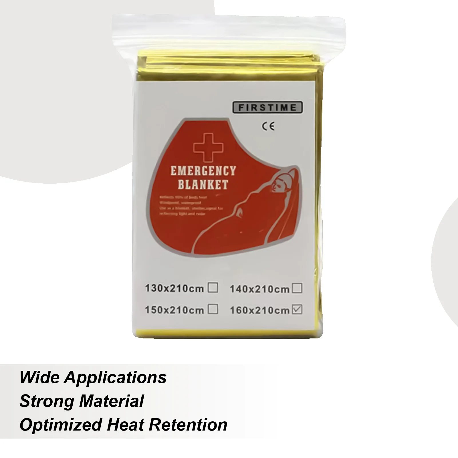 호일 담요 캠핑 절연 커버 토네이도 하이킹 생존 재해 노숙자를위한 방풍 휴대용 반사 담요