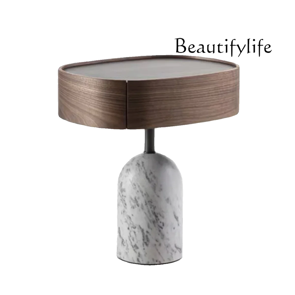 

Comodino italiano, piccola camera da letto, armadietto comodino, marmo di lusso leggero e creativo multifunzionale