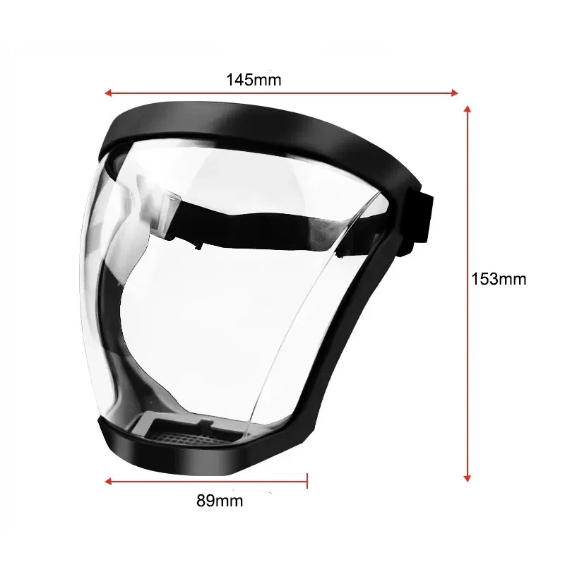 Facial Protection Mask Safety Glasses Anti-fog Dustproof Multifunctional Work Protection Mask for Welding Woodworking Crop Spray