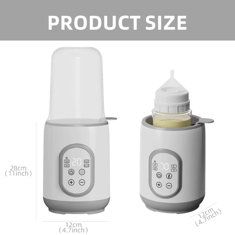 Uprgades Quick Heat Baby Bottle Warmer with Accurate Temperature Control Infant Feed Warmer Easy to Use Baby Milk Warmer