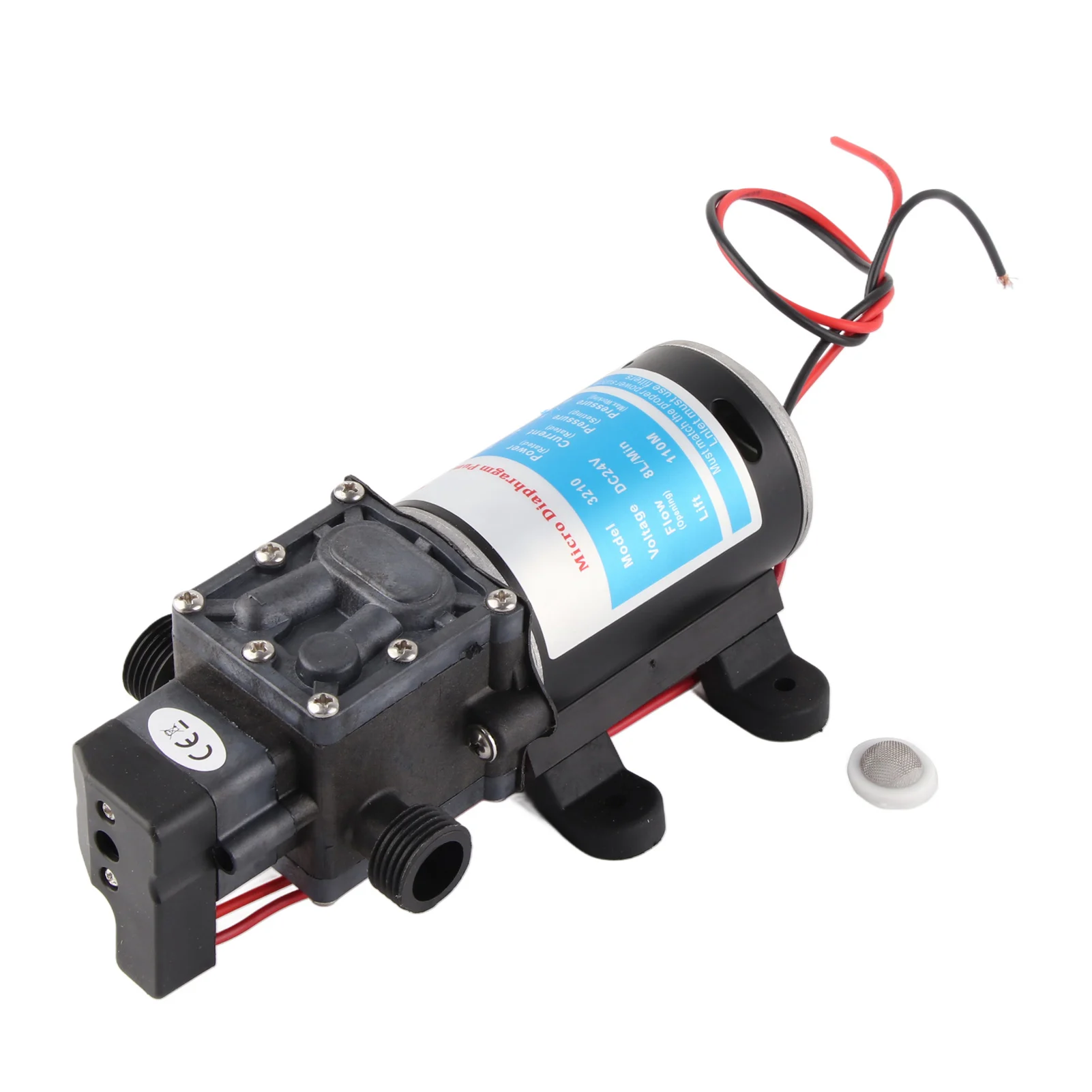 

Self Priming Water Pump, Electric Diaphragm Self Priming High Pressure Water Pump With Pressure Switch 24V 100W