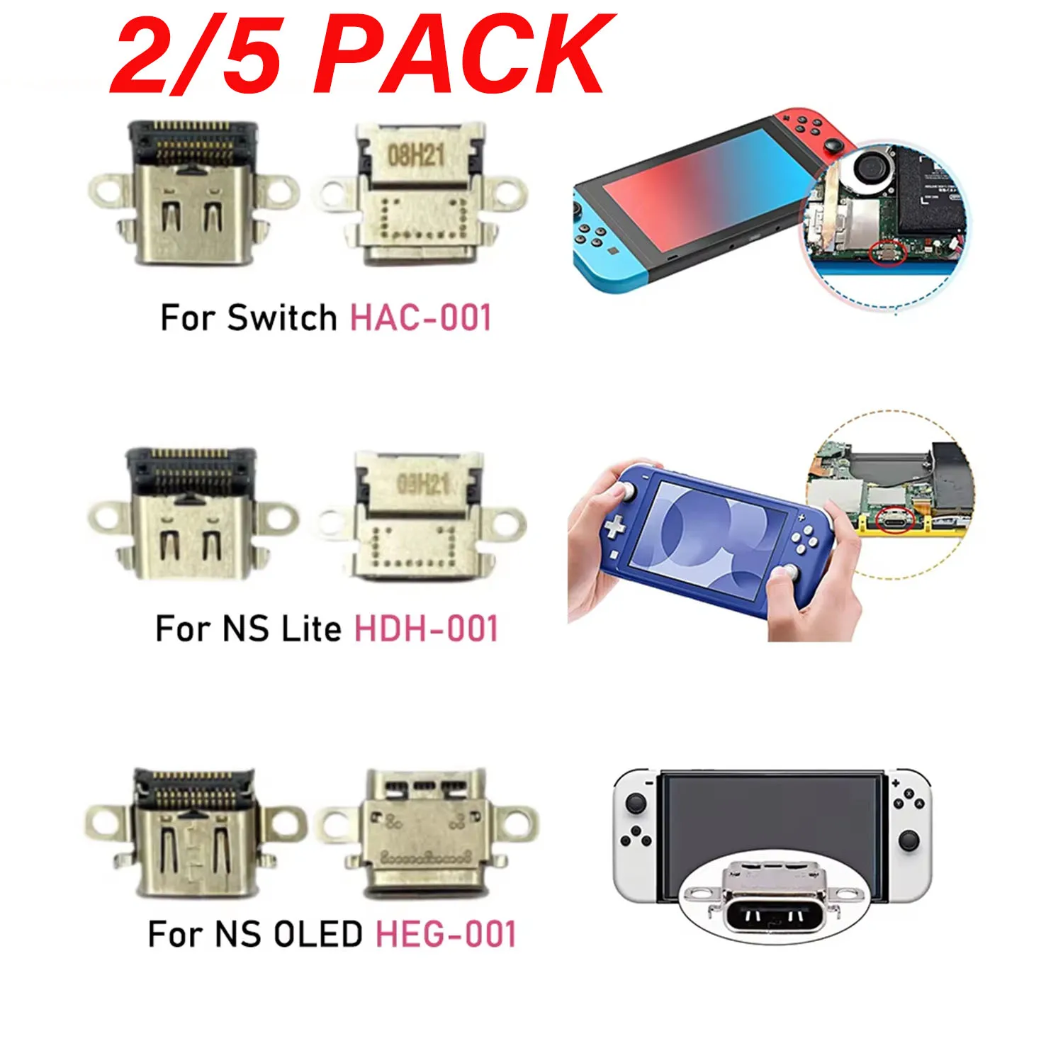 2/5/10Pcs Charging …