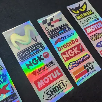 Samolepky na motocykly Sponzor Samolepky na helmu Dekorativní poškrábání Voděodolné Odolné proti slunci Reflexní samolepky na auto 10 nejlepší prodej reflexní nálepky na motocykly - №7